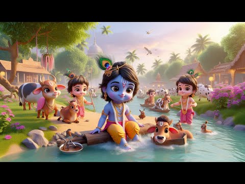 Shree Krishna Govind Hare Murari | Krishna Bhajan for Kids | Easy Chant | Bal Krishna Song