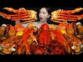 Mukbang ASMR Spicy Giant Boiling Crab Lobster Seafood Boil Recipe Ssoyoung