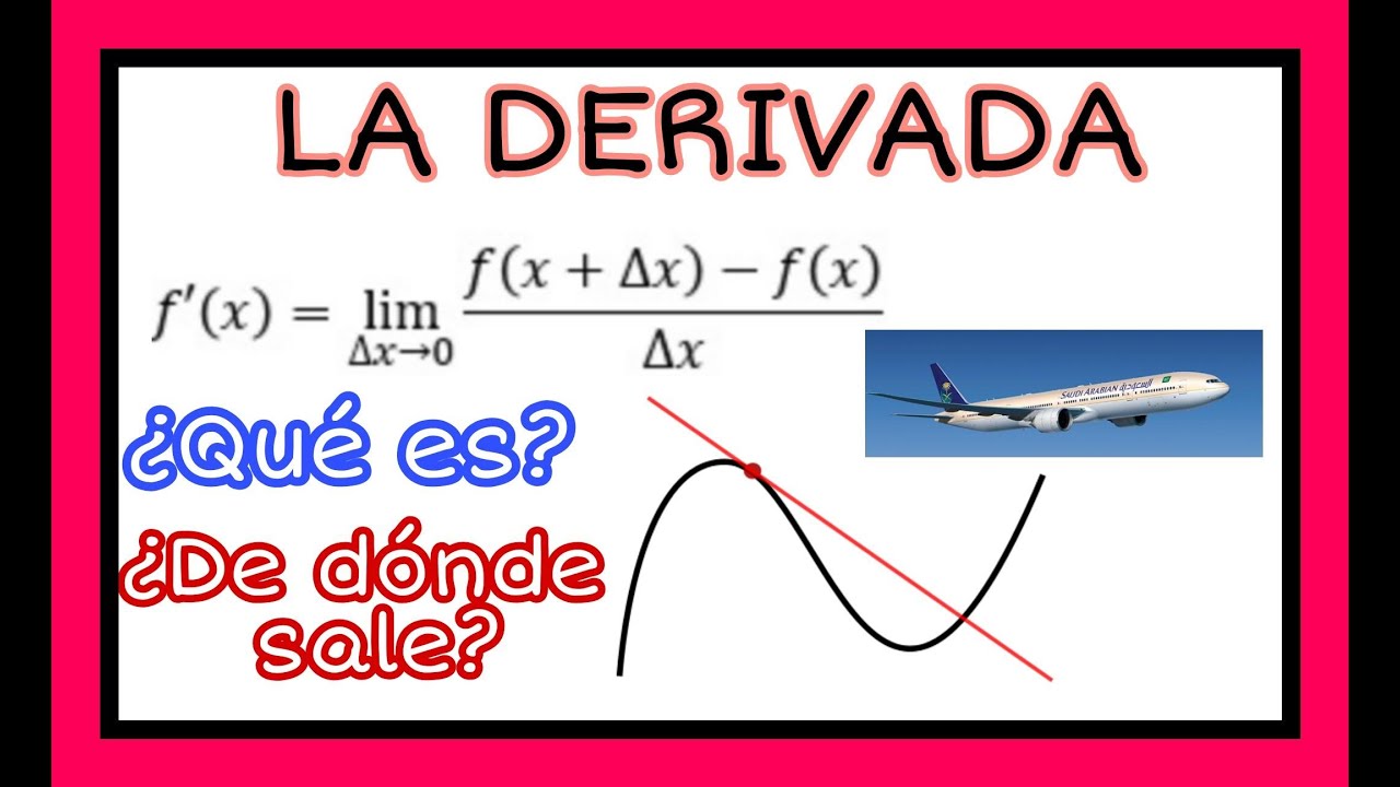 ¿Qué es la DERIVADA? Explicación DETALLADA PASO A PASO