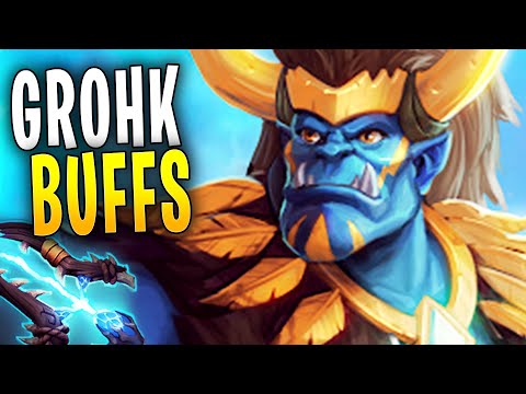 GROHK NEW HEALING BUFFS! | Paladins PTS Gameplay