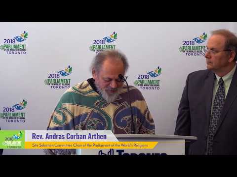 Rev. Andras Corban Arthen Speaks at Press Conference Launching 2018 Parliament