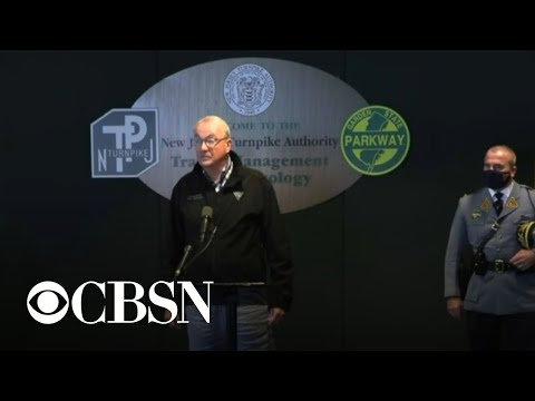 New Jersey governor urges people to stay off roads in snowstorm