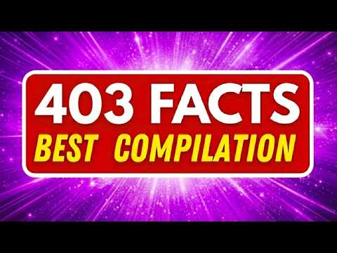403 INSANE Amazing FACTS That Will Blow Your Mind 😮 |  Zarpado Mega Compilation