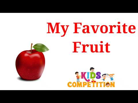 Few lines on fruits for kids| my favorite fruit 5 lines| my favourite fruit speech for kids