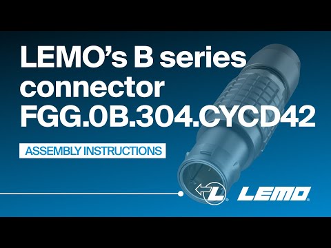 LEMO's B series crimped connector assembly - FGG.0B.304.CYCD42