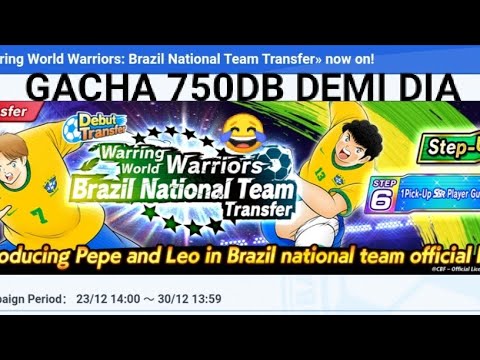GACHA FULL STEP UP DUO BRAZIL RISING SUN OM BERTO🔥🔥  - Captain Tsubasa Dream Team