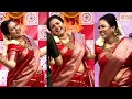 Anchor Archana Traditional Saree Dance Navel Tamil Anchor