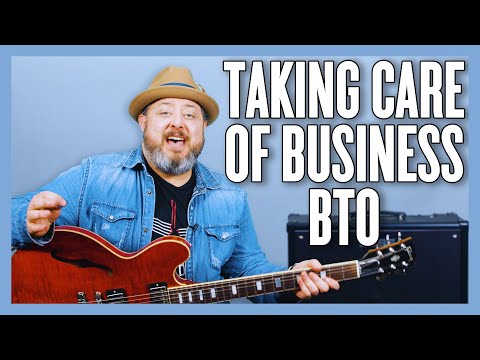 Bachman Turner Overdrive Takin' Care Of Business Guitar Lesson + Tutorial