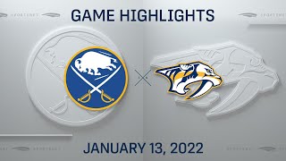 NHL Highlights | Sabres vs. Predators - Jan. 13, 2022 by Sportsnet Canada