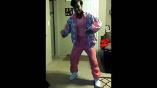 My daughter bringing back the 80s