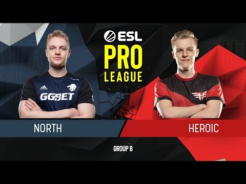 CS:GO - Heroic vs. North [Mirage] Map 2 - Group B - ESL Pro League Season 9 Europe