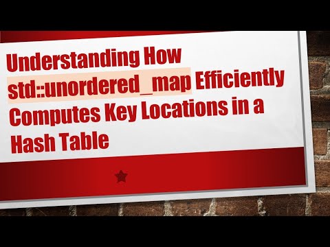 Understanding How std::unordered_map Efficiently Computes Key Locations in a Hash Table