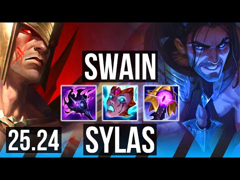 SWAIN vs SYLAS (MID) | 59K damage | NA Master | 25.24