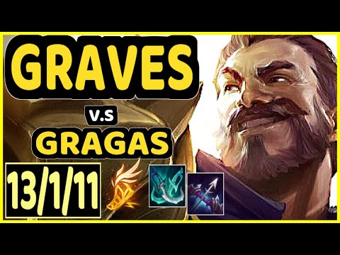 PANTS ARE DRAGON (GRAVES) vs GRAGAS - 13/1/11 KDA JUNGLE CHALLENGER GAMEPLAY - NA