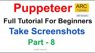 Puppeteer Tutorial #8 | Generate Screenshots