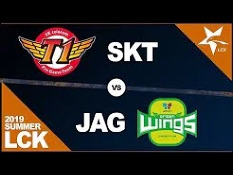 SKT vs JAG Game 3   LCK 2019 Summer Split W1D3   SK Telecom T1 vs Jin Air Green Wings G3