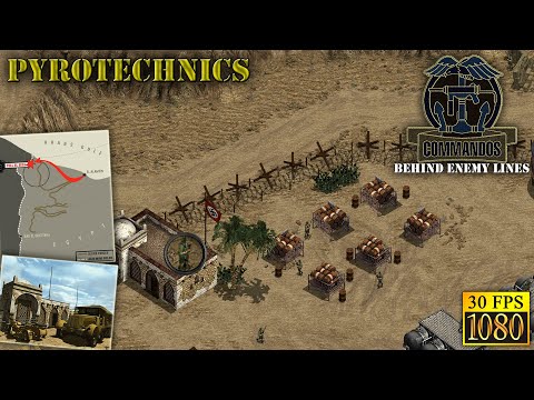 Commandos: Behind Enemy Lines. Mission 8 "Pyrotechnics" [HD 1080p 30fps]