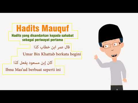 Klasifikasi Hadits Berdasarkan Periwayat Pertama; Hadits Marfu', Hadits Mauquf Dan Hadits Maqthu'