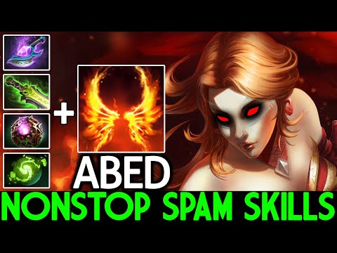 ABED [Lina] Nonstop Spam Skills with Full Magical Damage Dota 2