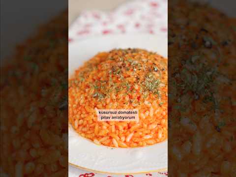 The PERFECT version of Tomato Rice 🤩 #yemekcom #tomato #rice