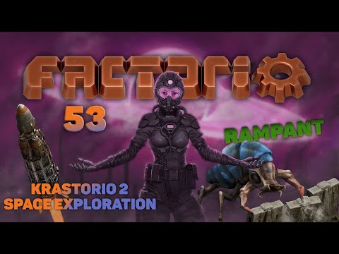Factorio. Krastorio 2 + Space Exploration. Попытки соединить LNT и грузовую шахту.  53
