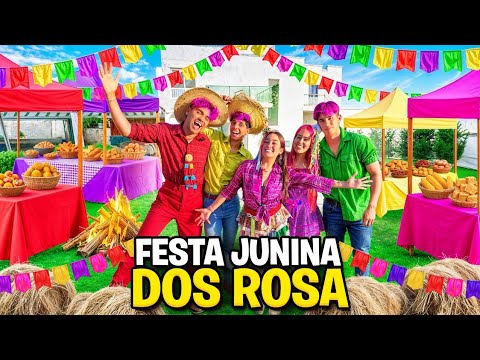 COMEMORAMOS A FESTA JUNINA NA MANSÃO DOS ROSA *Rolou briga ?