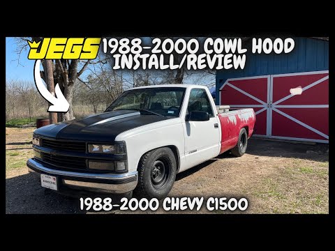 JEGS 88-00 CHEVY COWL HOOD INSTALL & REVIEW!