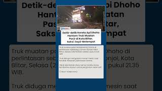 Detik-detik Dramatis Kereta Api Dhoho Hantam Truk Muatan Pasir di Kota Blitar, Saksi: Sopir Melompat