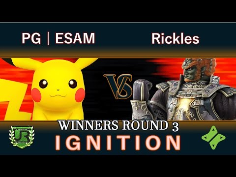 Ignition #55 WINNERS ROUND 3 - PG | ESAM (Pikachu, Samus) vs Rickles (Ganondorf, Cloud)