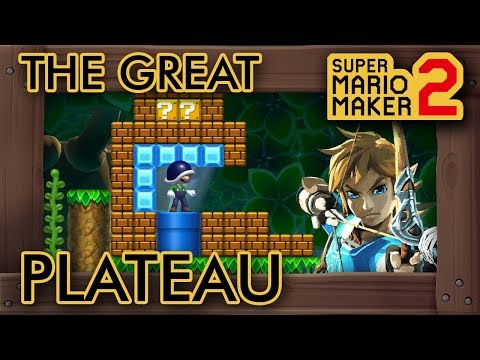 Super Mario Maker 2 - Zelda BotW Great Plateau Level