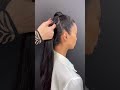 How to create a sky high ponytail #hairtips #ponytail #hairhacks #newyear2023 #theouai
