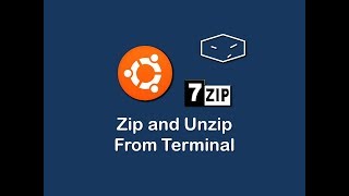 zip and unzip files from terminal using 7 zip in ubuntu