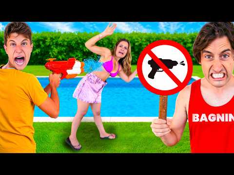 I BROKEN 10 LIFEGUARD RULES AT THE POOL WITH ALL OUR FRIENDS! 🚫 *Ninna and Matti*