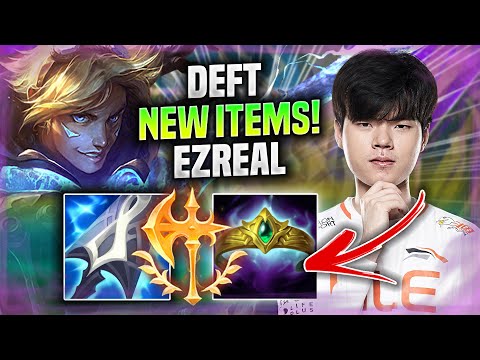DEFT TESTING EZREAL WITH NEW ITEMS! - HLE Deft Plays Ezreal ADC vs Jinx!