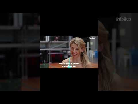 Curioso, a Yolanda Díaz le gusta planchar.