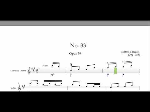 No.  33 Opus 59 Matteo Carcassi