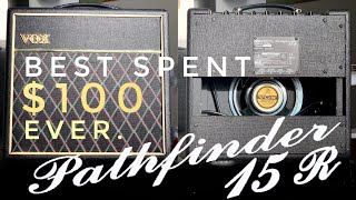 Video thumbnail for The World’s Greatest $100 Guitar Amp - Vox Pathfinder 15R! by Johan Segeborn