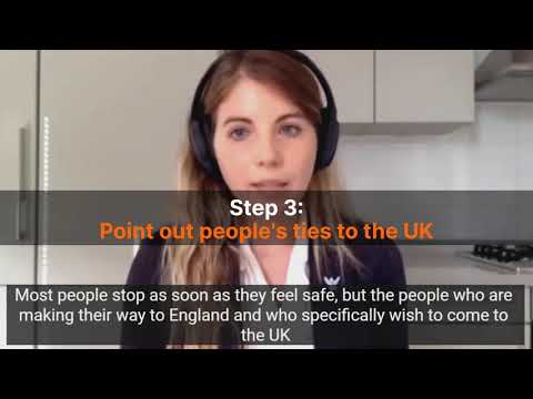 What to say when someone asks "why don't people just claim asylum in France?"