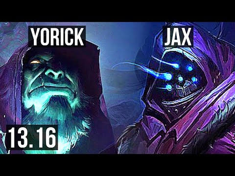 YORICK vs JAX (TOP) | 3.0M mastery, 1500+ games, 4/0/1, Rank 14 Yorick | EUW Master | 13.16