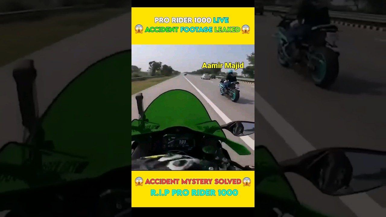 😱 Finally Pro Rider 1000 Accident Footage Found 🤯 @PRORIDER1000AgastayChauhan #shorts #viral