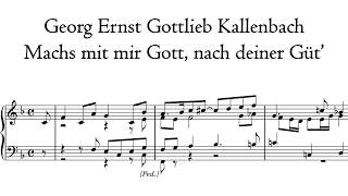 Kallenbach - Machs mit mir Gott, nach deiner Güt - Hinsz organ, Kampen, Hauptwerk