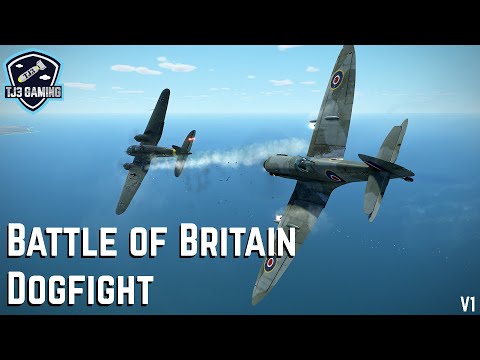 Battle of Britain Dogfight - Spitfires clash with He-111 Bombers! IL-2 Sturmovik Historic Flight Sim