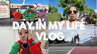 Come to the Holiday Market With Me Vlogmas (racquet grip, LA Christmas market, trader joe's haul)
