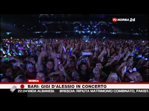 TgNorba24 - In 20mila al concerto di Gigi D'Alessio @ Arena della Vittoria, Bari, 28 09 12