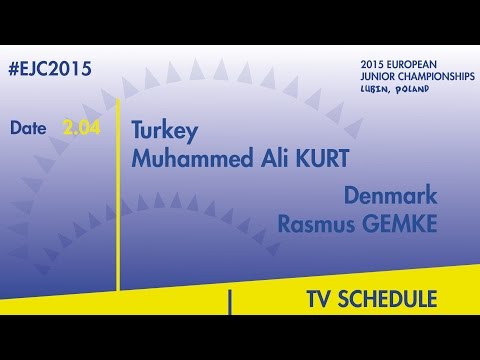 M.A.Kurt(TUR) VS. R.Gemke(DEN) #EJC2015 Lubin, Poland