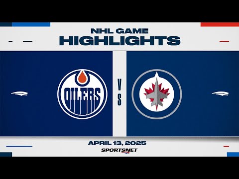 NHL Highlights | Oilers vs. Jets - April 13, 2025