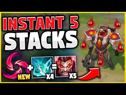 *NEW* HAIL OF BLADES MAKES DARIUS COMPLETELY BROKEN! FASTEST 5 STACKS POSSIBLE!? - League of Legends