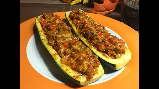 Turkey Zucchini Boats Recipe 🦃🥒 • Great for Turkey Leftovers 😉 - Episode 565