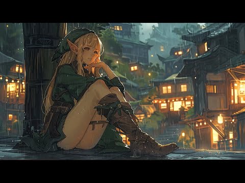 Relaxing Medieval Music With Rain Sounds - Rainy Day Celtic Music, Magical Tavern Ambience