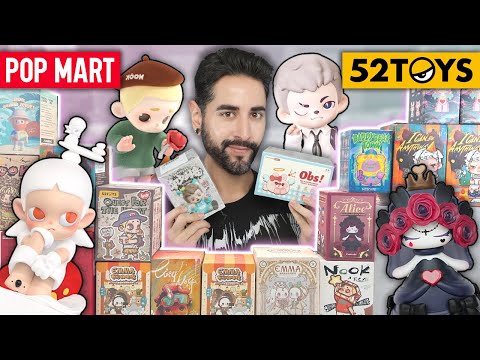 RANDOM BLIND BOX UNBOXING! POP MART, TNT SPACE, FINDING UNICORN 💜 Skull Panda, ZSIGA, RAYAN & MORE!
